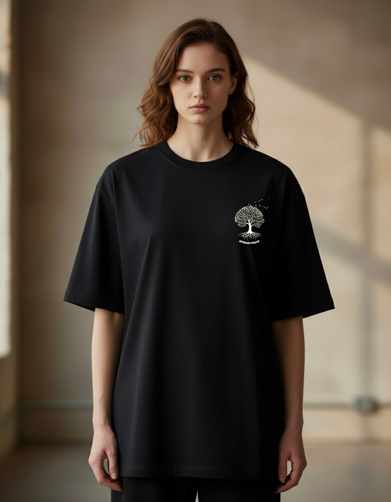 Spread peace oversized tshirt