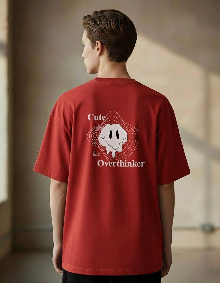 Cute Overthinker unisex oversized tshirt