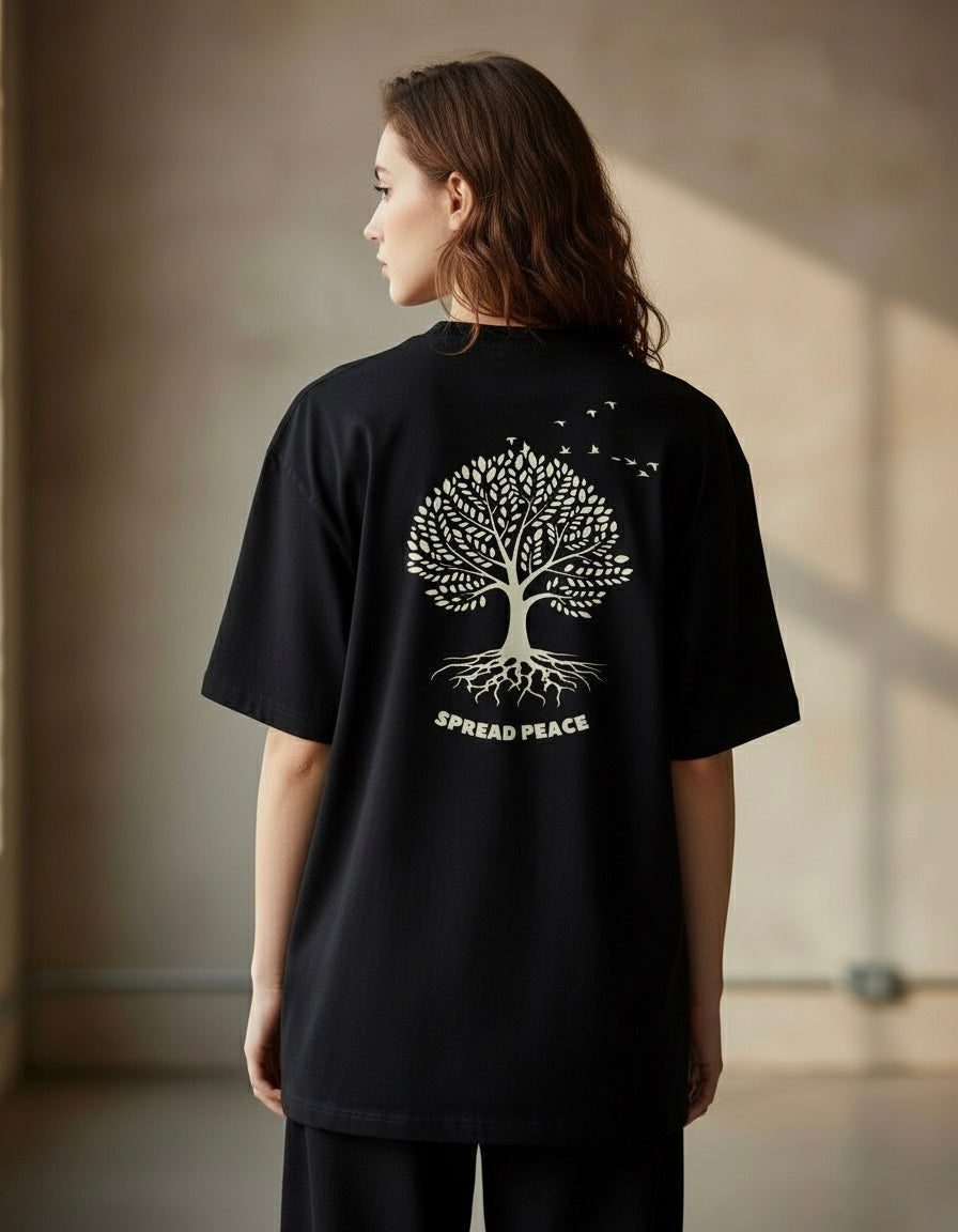 Spread peace oversized tshirt