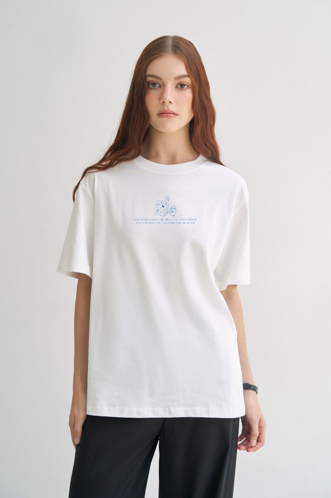 Chill vibes only unisex oversized tshirt