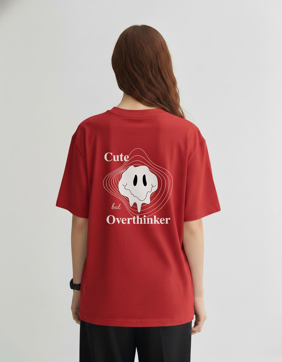 Cute Overthinker unisex oversized tshirt