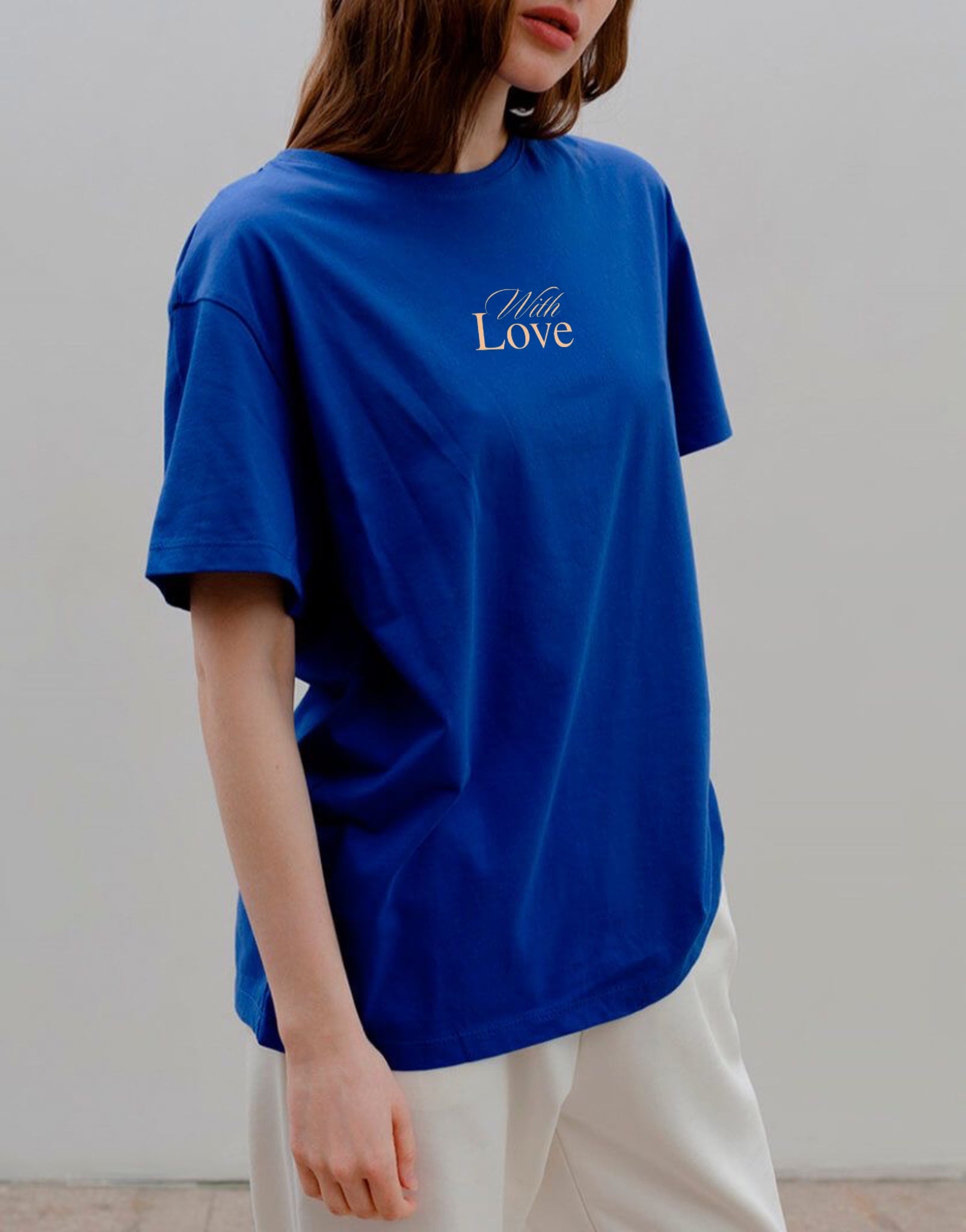 With love unisex oversized tshirt