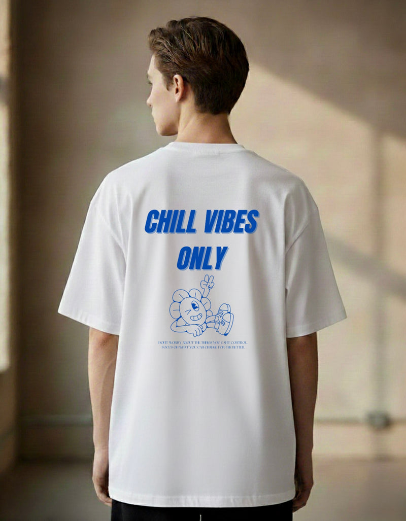 Chill vibes only unisex oversized tshirt