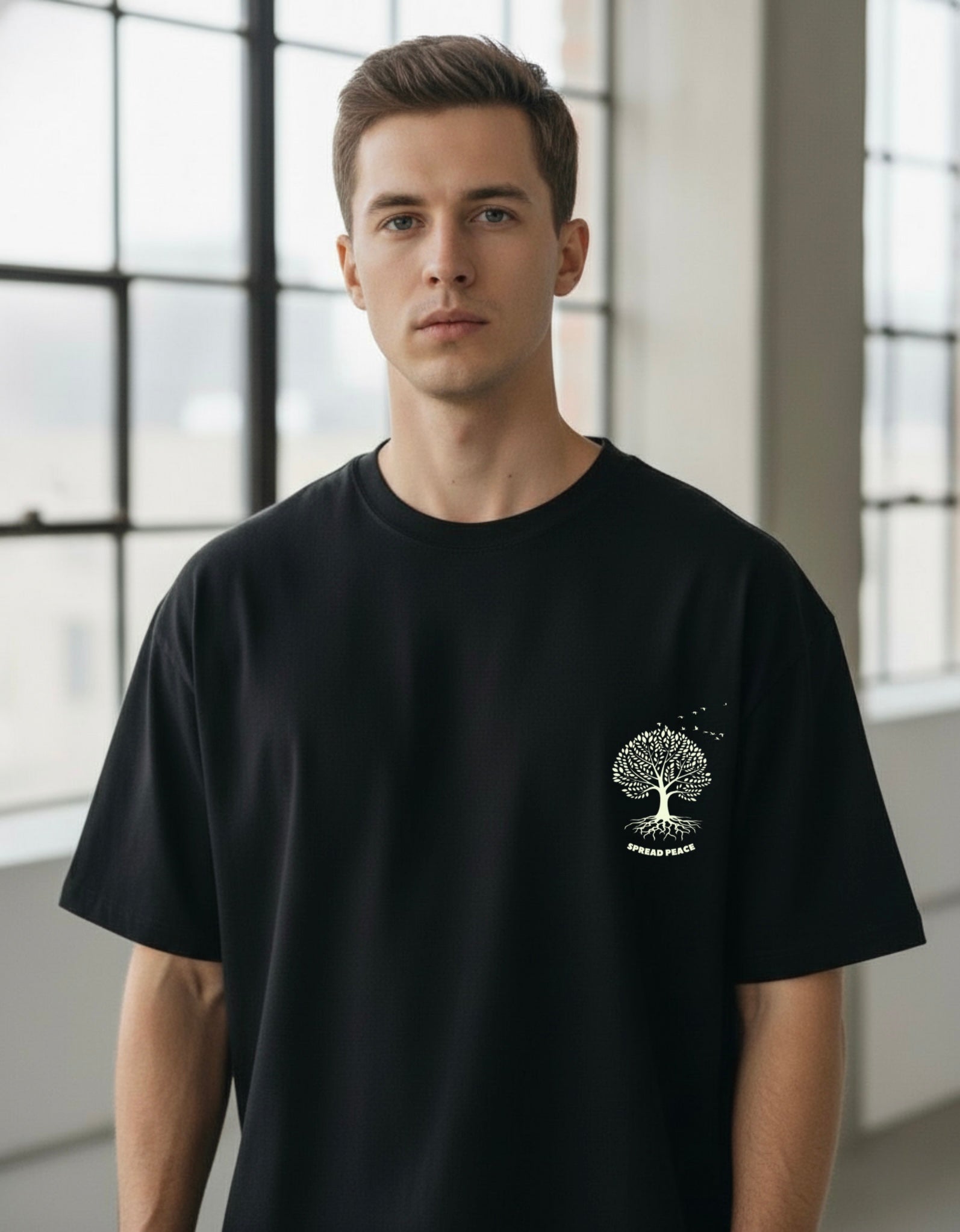 Spread peace oversized tshirt